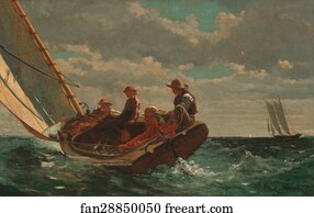 Up Art Print - Breezing Up (A Fair Wind)