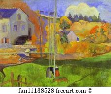 Breton Art Print - Breton Landscape (The "moulin David")