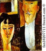 Brides Art Print - Bride And Groom