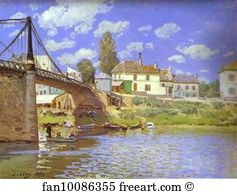 Villeneuve Art Print - Bridge At Villeneuve-La-Garenne