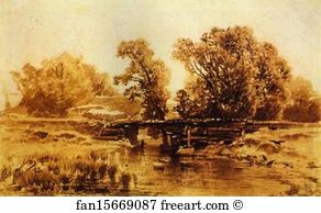 Brook Art Print - Bridge Over A Brook