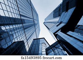 Free art print of Business building. Business building with gless walls