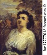 Bust Of A Woman Art Print - Bust Of A Woman