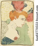 Lent Art Print - Bust Of Mlle. Marcelle Lender 