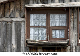 Free art print of Cabin Window. Rustic unpainted cabin window with a ...