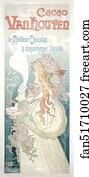  Art Print - Cacao Van Houten. Le Meilleur Chocolat À Consommer Liquide.