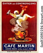 Poster Art Print - Café Martin