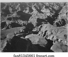Ravine Art Print - Canyon And Ravine, "grand Canyon National Park, " Arizona. Photographs Of National Parks And Monuments, Compiled 1941 - 1942, Documenting The Period Ca. 1933 - 1942.