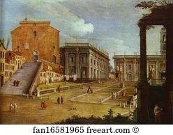 Capitol Art Print - Capitol Square In Rome