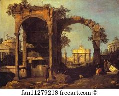 Poldi Art Print - Capriccio: Ruins And Classic Buildings