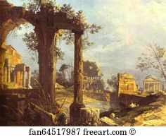 Capriccio Art Print - Capriccio: View With Ruins