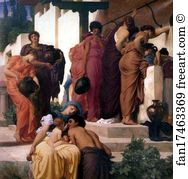 Captive Andromache Detail Art Print - Captive Andromache. Detail