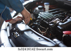 Free art print of Car mechanic working in auto repair service ... - Car Mechanic Working In Auto Repair Fa32416142