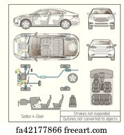 Free art print of Car truck, suv, 4x4, line draw, rent damage