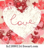 Free art print of Chalkboard Valentine Card. Chalkboard style Valentine