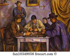 Cards Art Print - Card Players