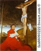 Brandenburg Art Print - Cardinal Albrecht Of Brandenburg Before The Crucified Christ