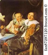 Couple Art Print - Carousing Couple