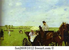 Race Art Print - Carriage At The Races