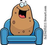 Free Art Print Of A Couch Potato A Couch Potato Idiom Freeart