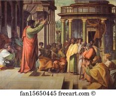 Victoria Art Print - Cartoon For St. Paul Preaching In Athens