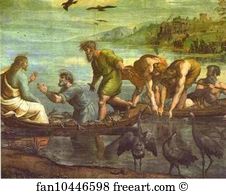Victoria Art Print - Cartoon For The Miraculous Draught Of Fishes