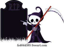 reaper grim prints freeart pointing