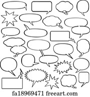 Cost-free Speech Bubbles Artwork Prints and Wall Art FreeArt picture relating to Speech Bubble Printable called No cost Speech Bubbles Artwork Prints and Wall Art FreeArt