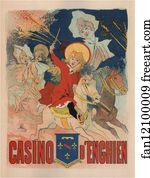 Casino Art Print - Casino D'enghien