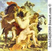 Peter Paul Rubens Art Print - Castor And Pollux Abduct The Daughters Of Leukyppos