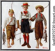 Rockwell Art Print - Catch, The