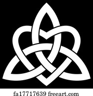 Free art print of Celtic Trinity knot (Triquetra). Celtic Trinity knot ...