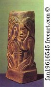 Copenhagen Art Print - Ceramic Vase With Tahitian Gods - Hina And Tefatou