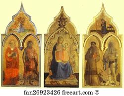 170 Art Print - Certosa Del Galluzzo Triptych