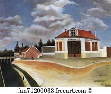 Factory Art Print - Chair Factory. / Le Fabrique De Chaises