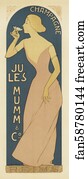  Art Print - Champagne Jules Mumm