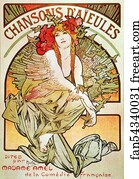  Art Print - Chansons D'aieules