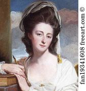 1020 Art Print - Charlotte Bettesworth, Mrs John Sargent. Detail