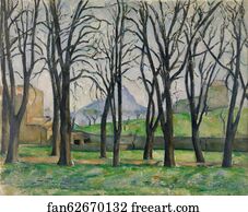 Chestnut Art Print - Chestnut Trees At Jas De Bouffan