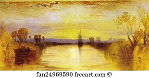 1828 Art Print - Chichester Canal