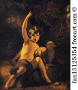 Wilderness Art Print - Child Baptist In The Wilderness