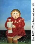 Doll Art Print - Child With A Doll