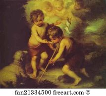Spain Art Print - Children With A Shell