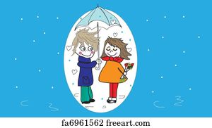 Free art print of Umbrella. Old black umbrella against rainy sky