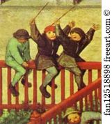 Game Art Print - Children's Games. Detail