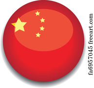 Free art print of China flag. Handshake on a china flag background ...