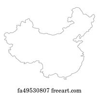 Free art print of Political map of China. Highly detailed map of China ...