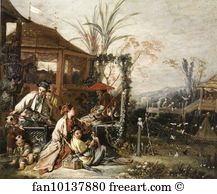 Art Show Art Print - Chinese Hunting