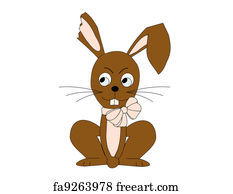 Free art print of Chocolate bunny with ear missing. Chocolate easter ...