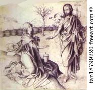 And Mary Magdalene Art Print - Christ And Mary Magdalene
